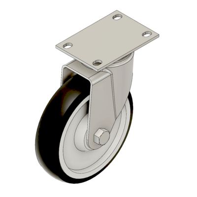 MODULAR SOLUTIONS ALUMINUM CASTER&lt;br&gt;5&quot; SWIVEL TOP PLATE